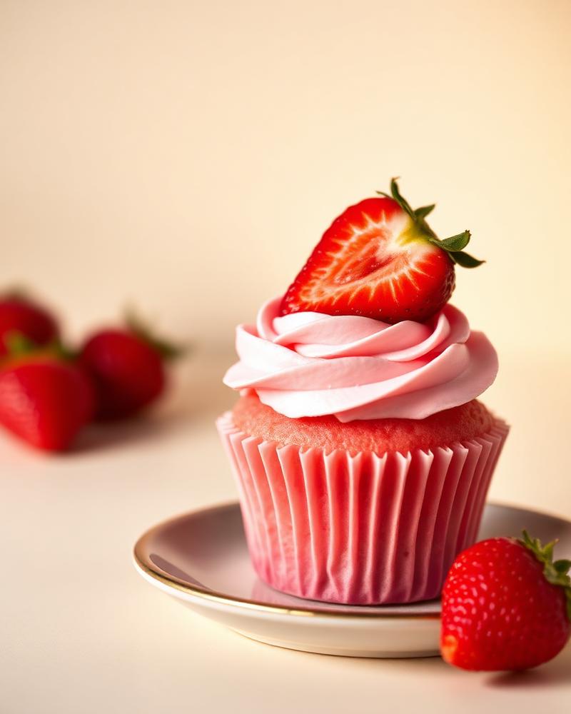 Strawberry Cream Cupcake (6 pk)