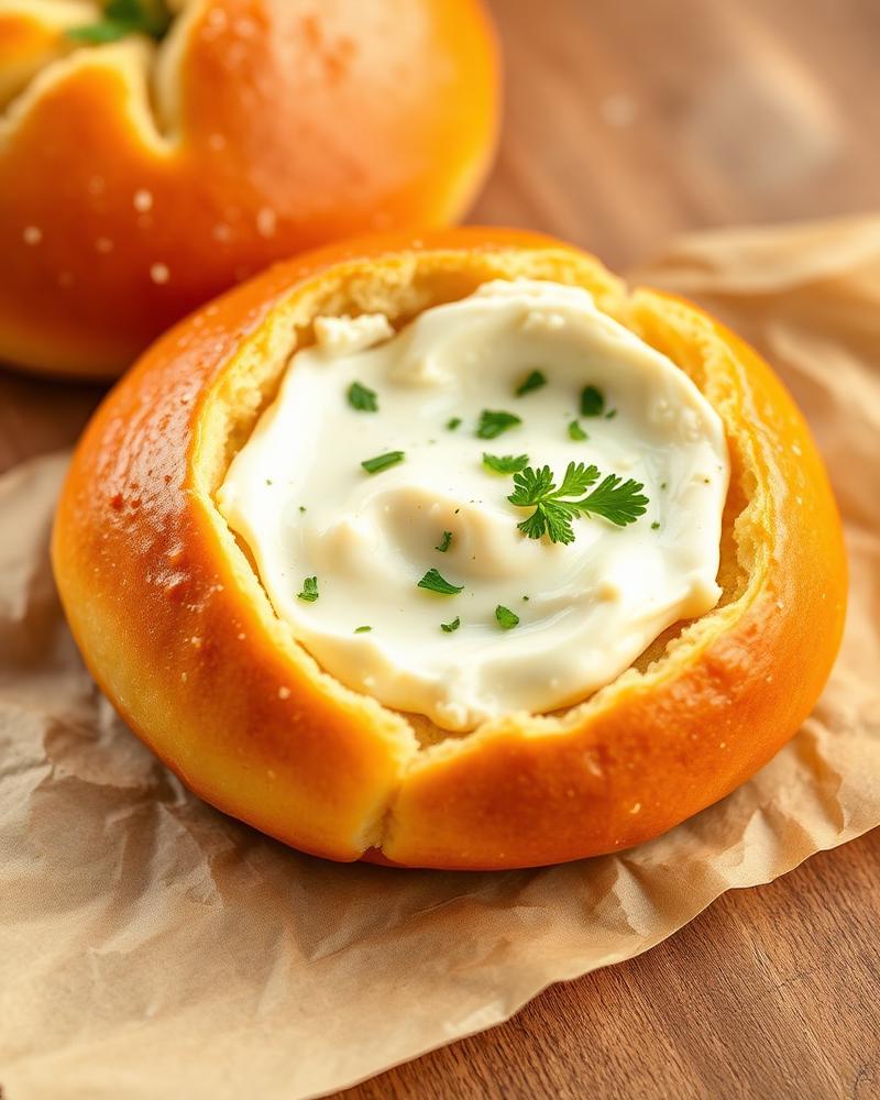 Korean Cream Cheese Garlic Bun